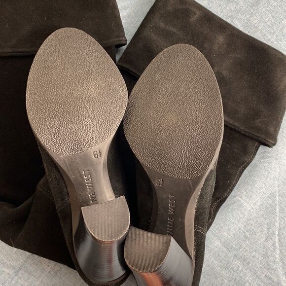 Nine West black over-the-knee heeled boots size 6.5 - Picture 7 of 13
